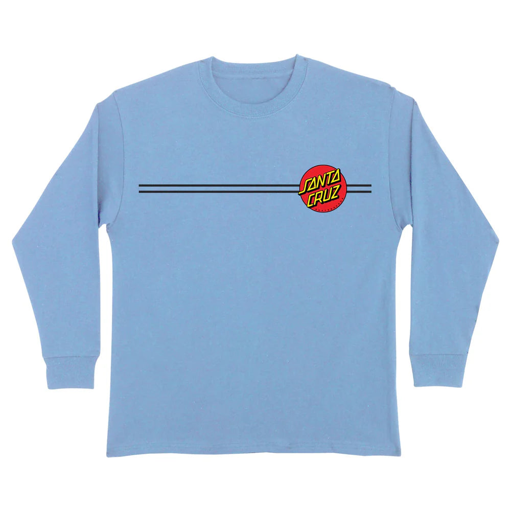 Santa Cruz Classic Dot Youth L/S Longsleeve Tee - Aquatic Blue