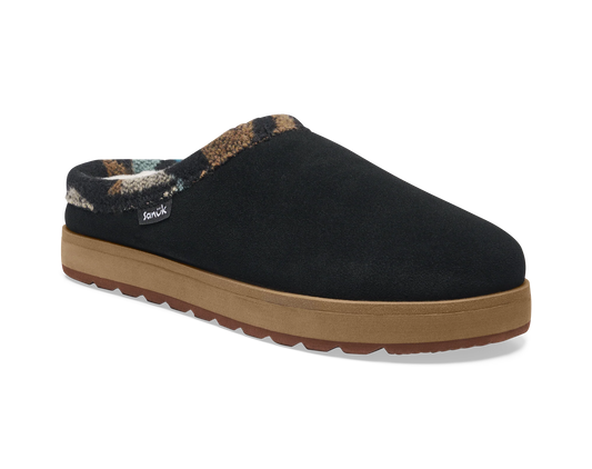 Women's Cloud Lounger Slipper - Black Suede