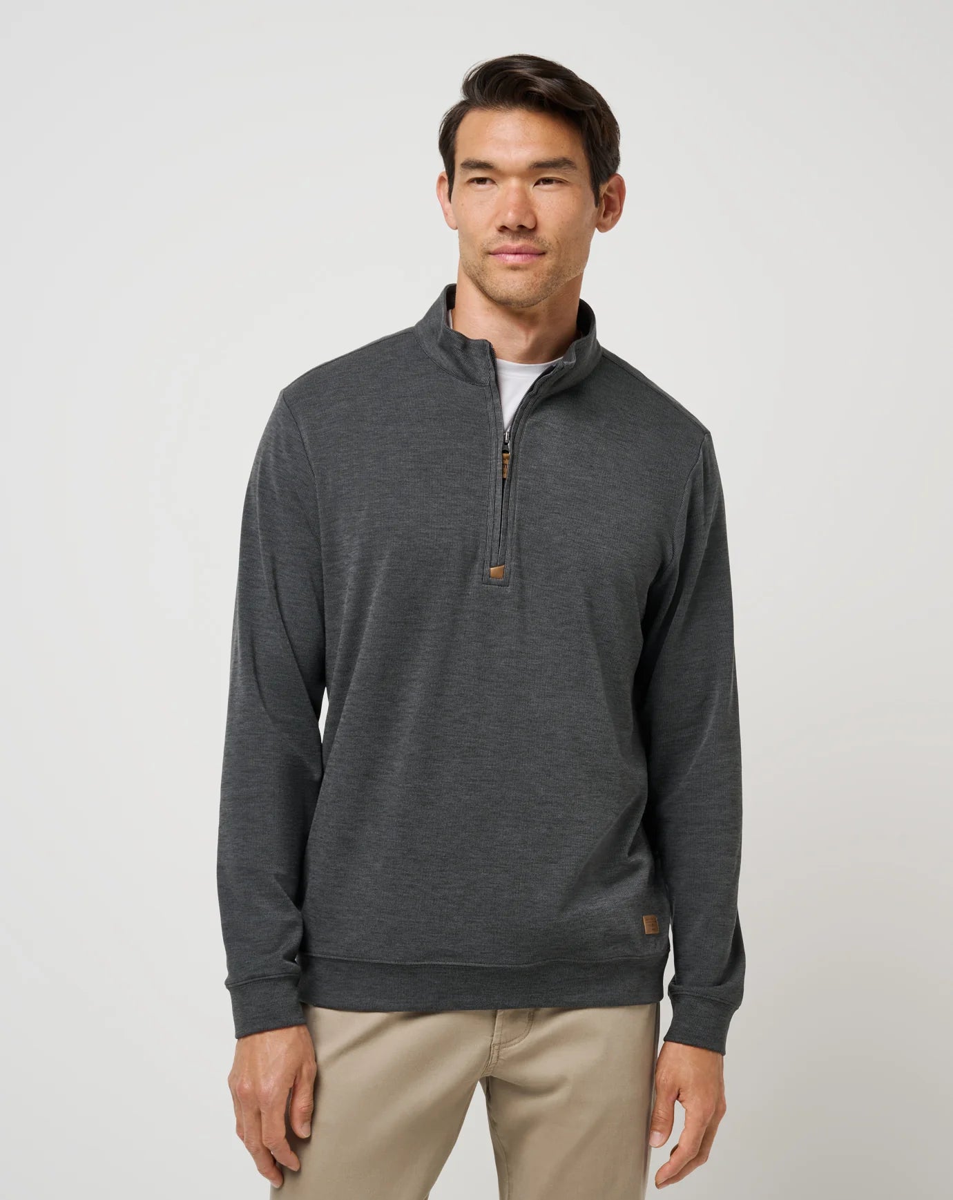 Cloud Sweater 1/4 Quarter Zip - Heather Black