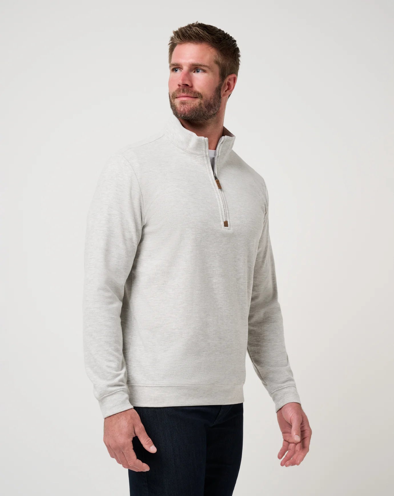 Cloud Sweater 1/4 Quarter Zip - Heather Grey