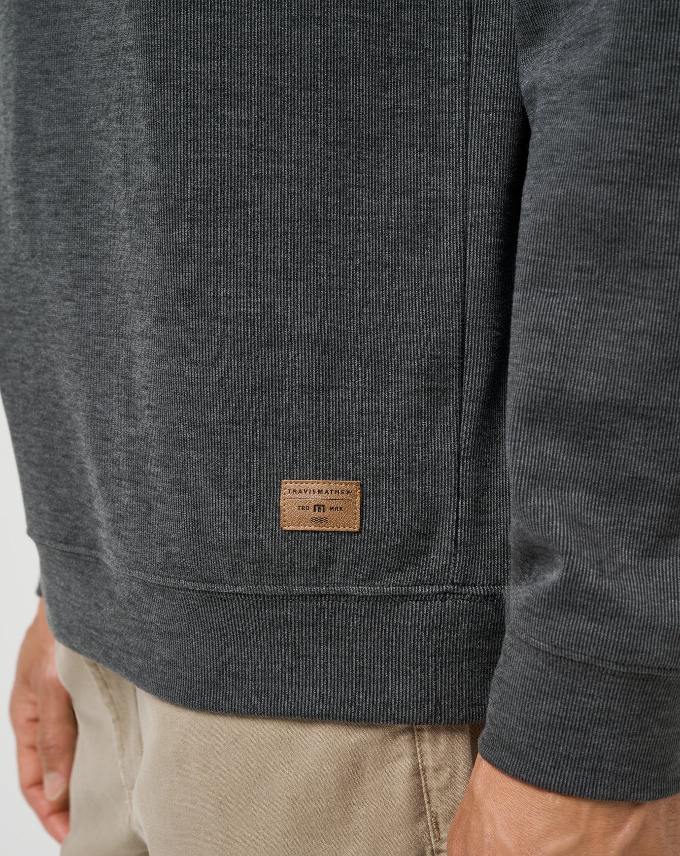 Cloud Sweater 1/4 Quarter Zip - Heather Black