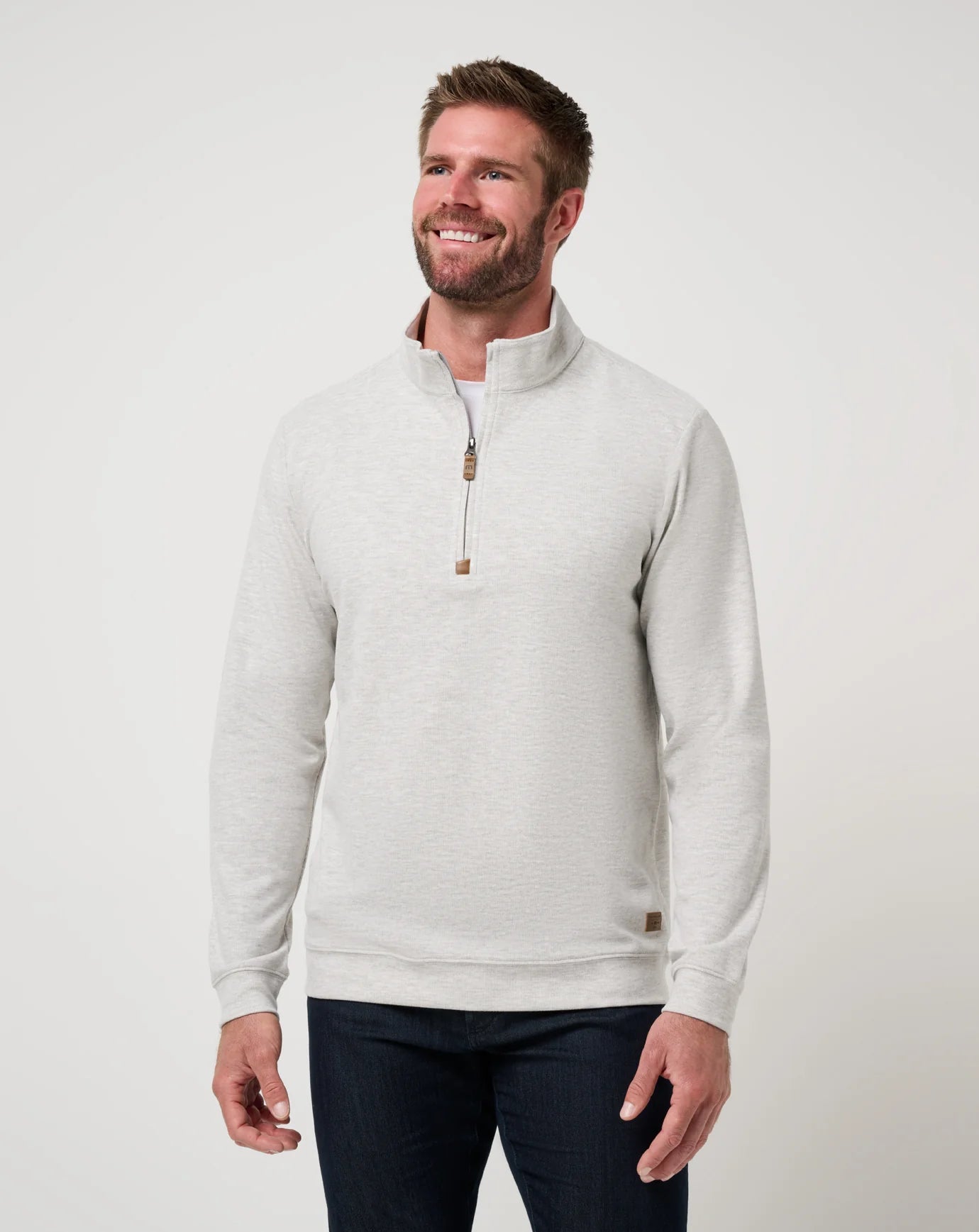 Cloud Sweater 1/4 Quarter Zip - Heather Grey