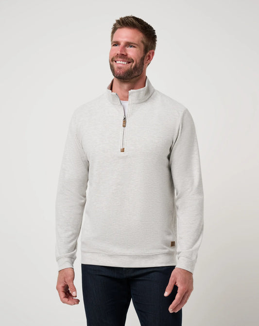 Cloud Sweater 1/4 Quarter Zip - Heather Grey