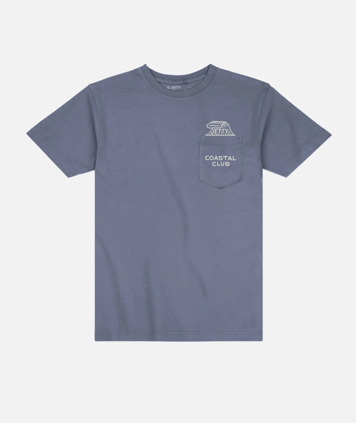 Coastal Club Pocket Tee - Fog