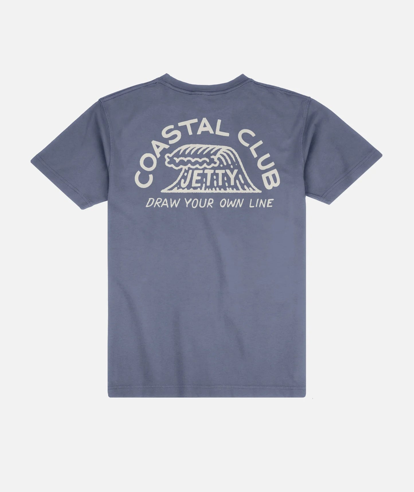 Coastal Club Pocket Tee - Fog