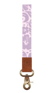 Thread Wristlet Wrist Lanyard - Coral Crush Lavender