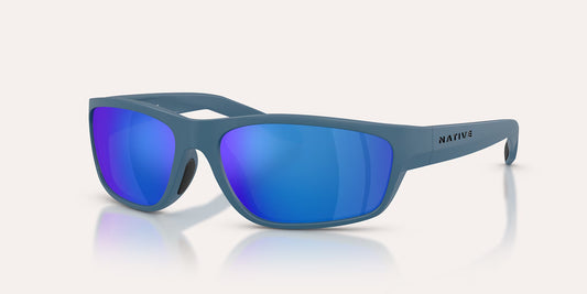 Craggy Matte Overland Blue w/ Blue Reflex Polarized