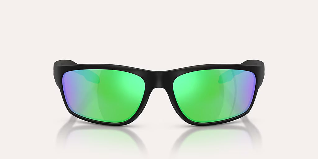 Craggy Matte Black w/ Green Reflex Polarized