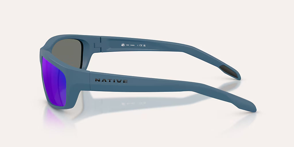 Craggy Matte Overland Blue w/ Blue Reflex Polarized