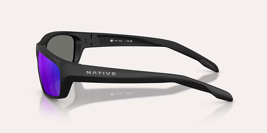 Craggy Matte Black w/ Blue Reflex Polarized