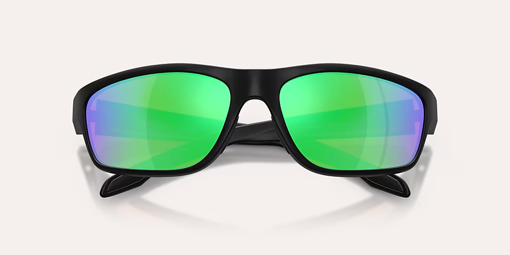 Craggy Matte Black w/ Green Reflex Polarized