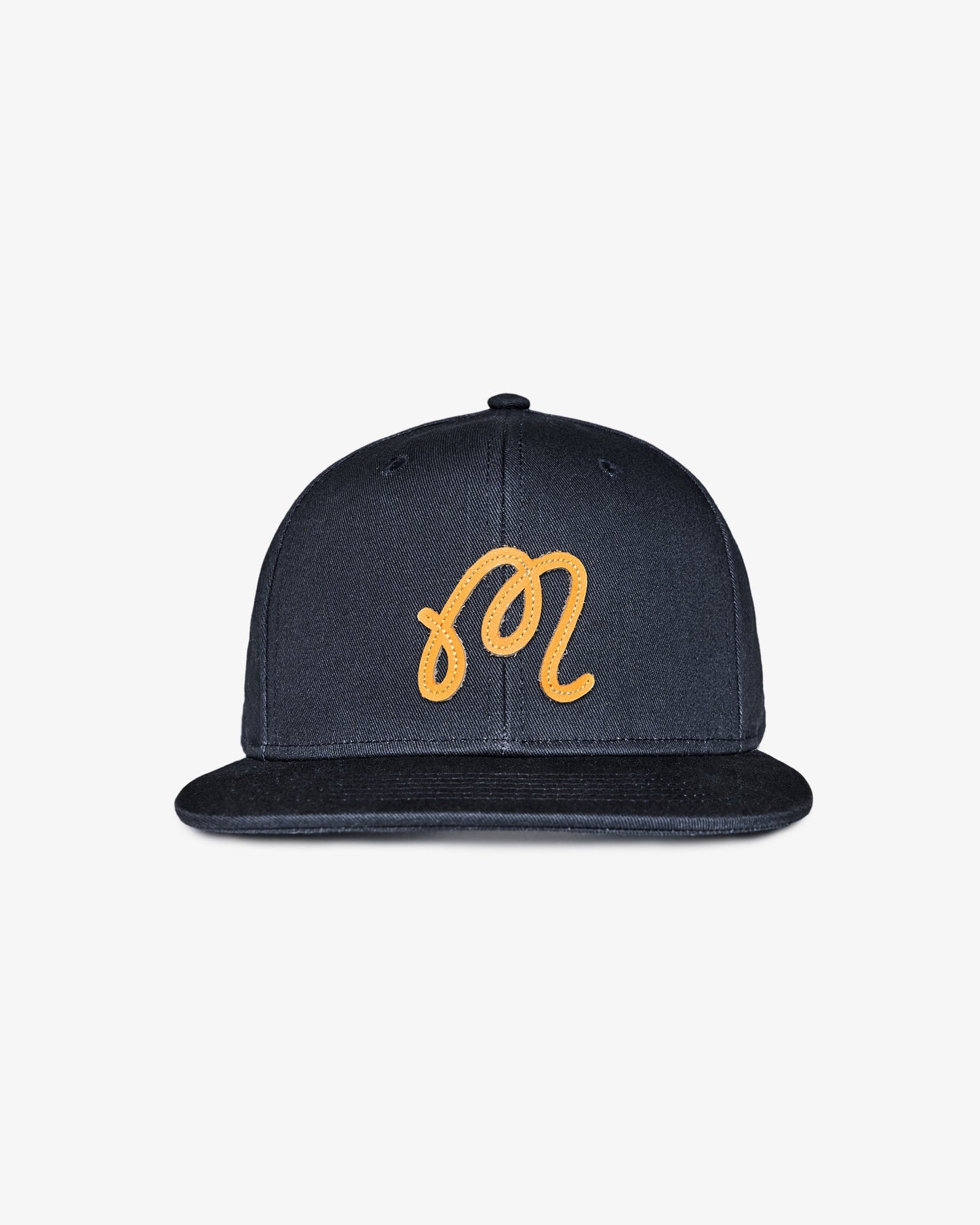 Malbon M Script Snapback Hat - Blueberry