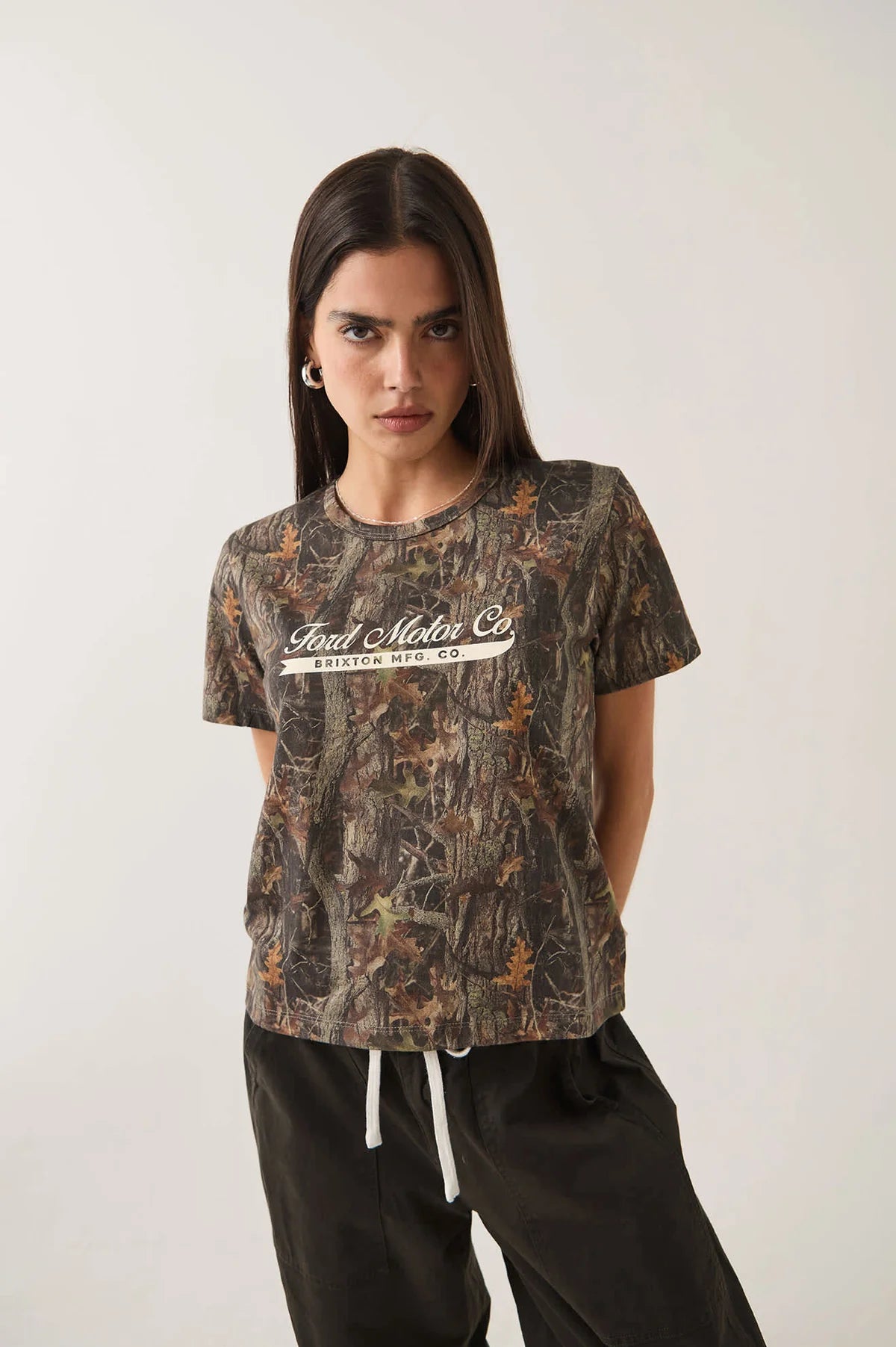 Brixton x Ford Tee - Boxwood Green