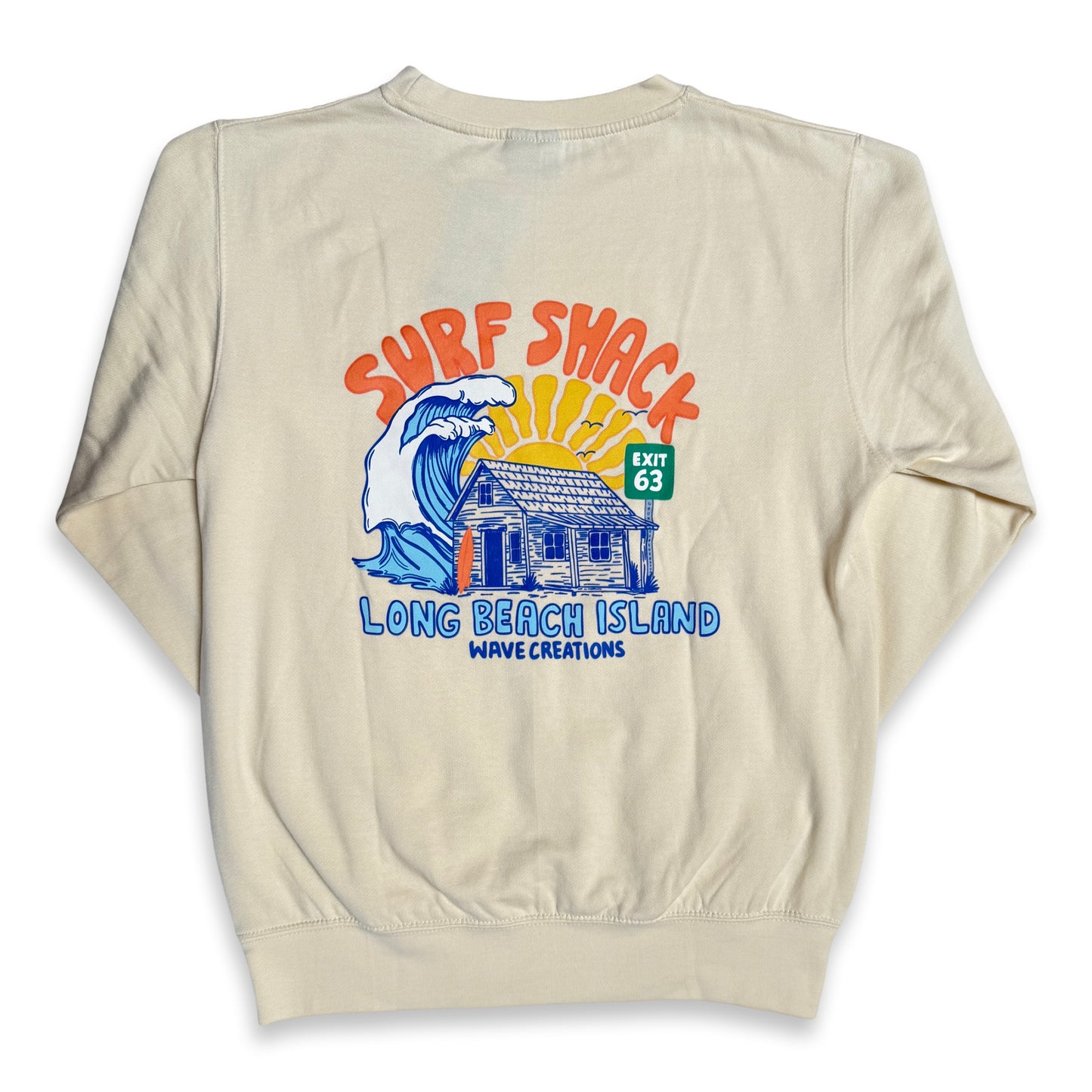 Surf Shack X Wave Creations Crewneck - Tan