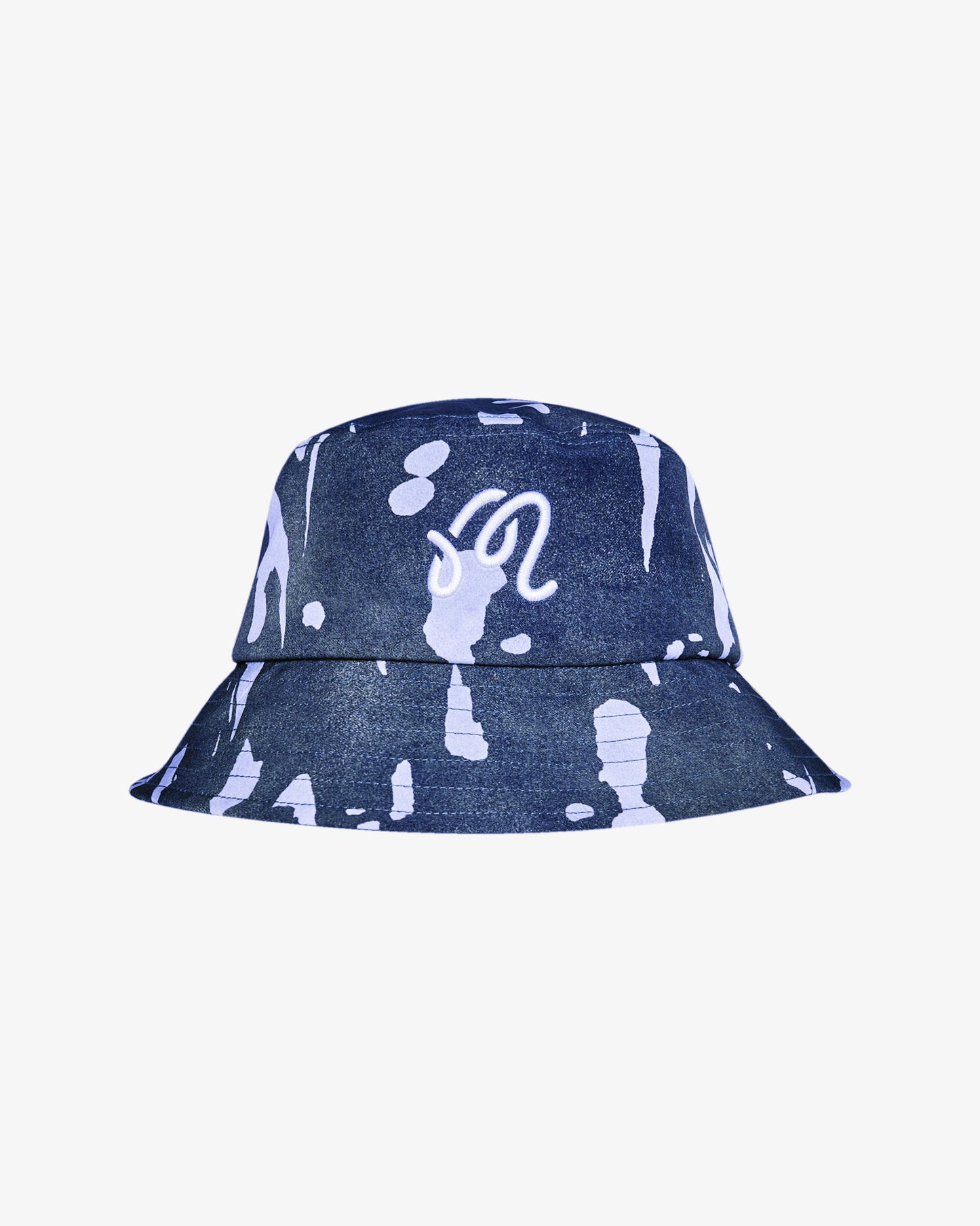 Malbon Inkwash Bucket Hat - Navy Inkwash