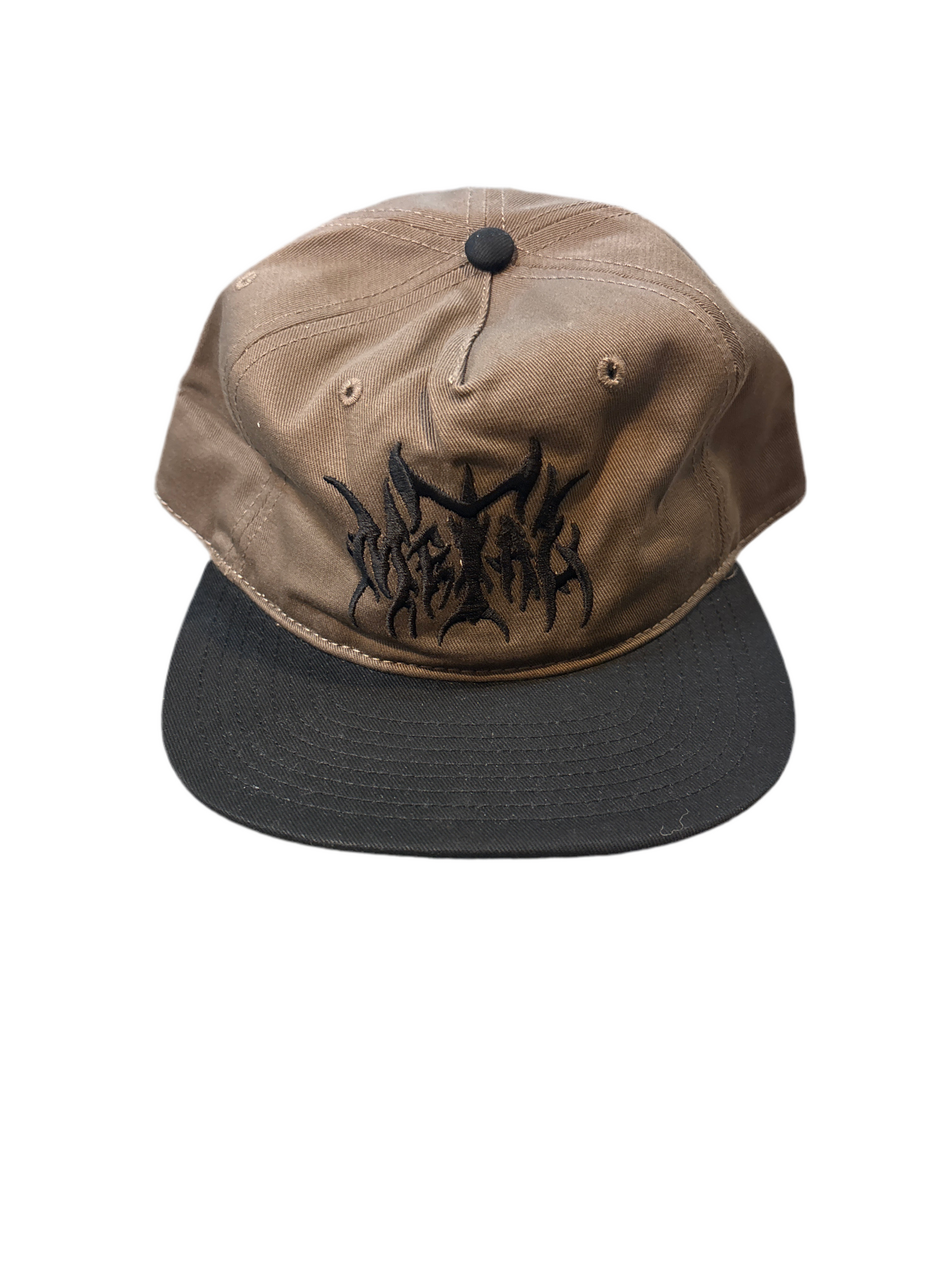 Metal Skateboards Logo 2 Tone Snapback - Black / Walnut