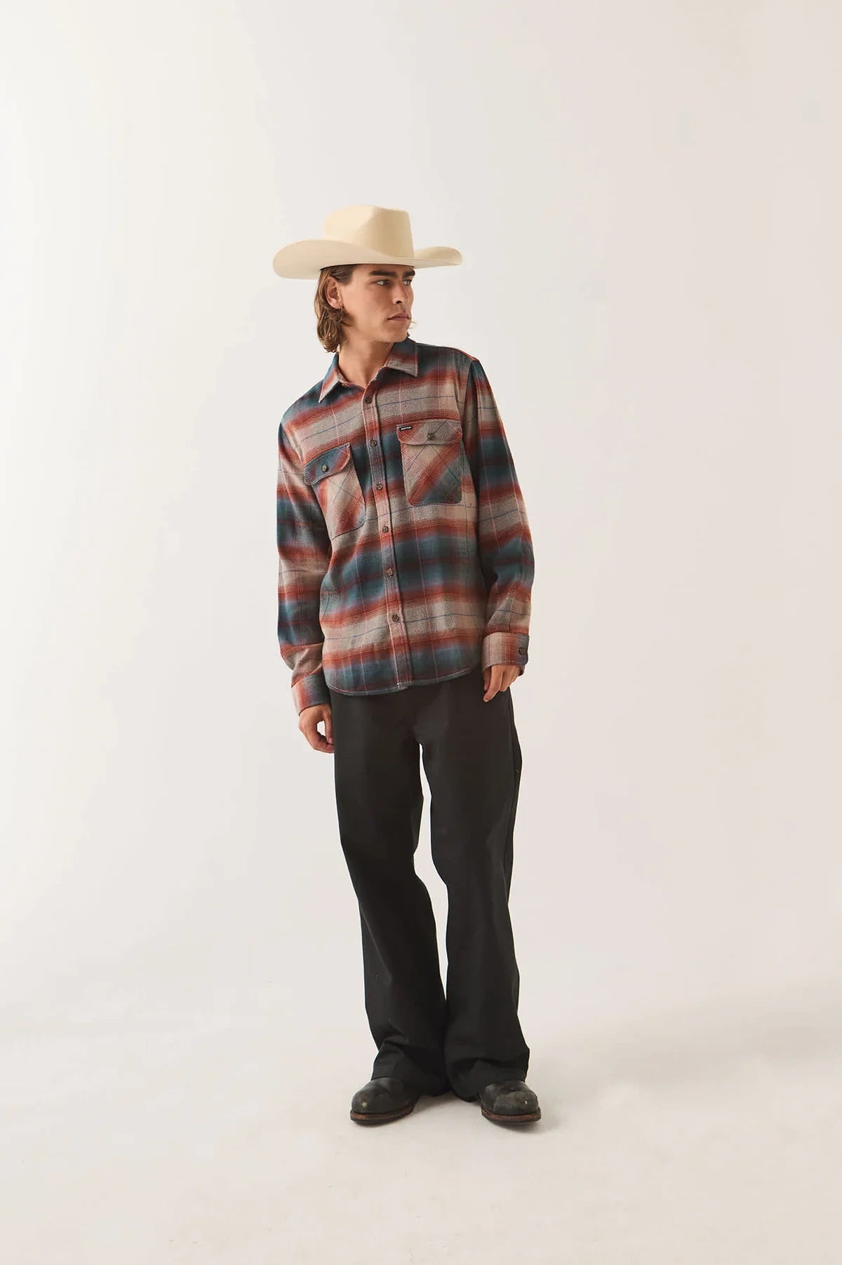 Brixton Bowery Flannel - Multi/Shadow