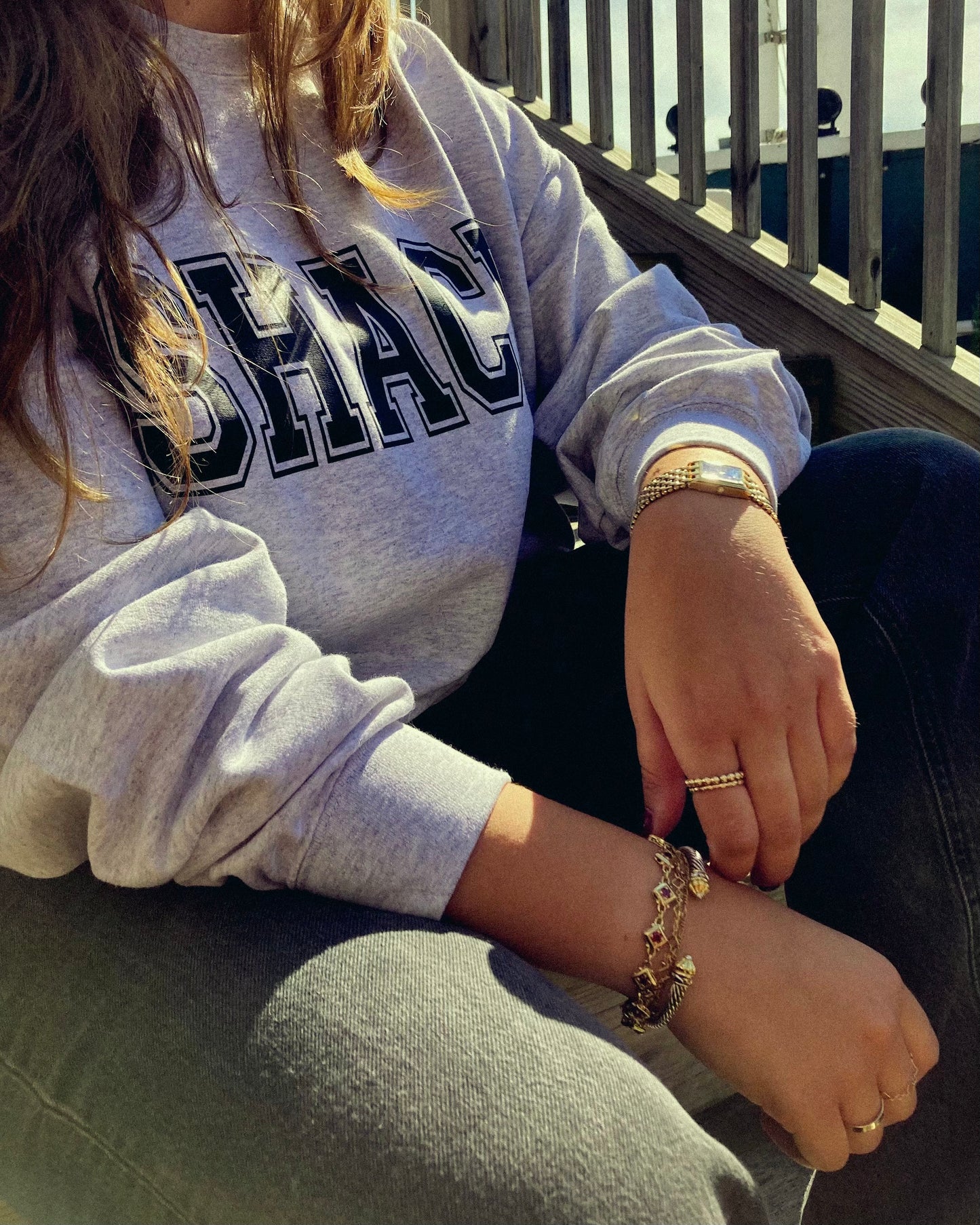 Shack University Crewneck Sweatshirt - Heather Grey