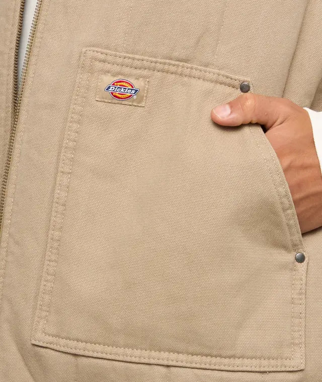 Dickies Men's Quilted Duck Vest - Desert Sand