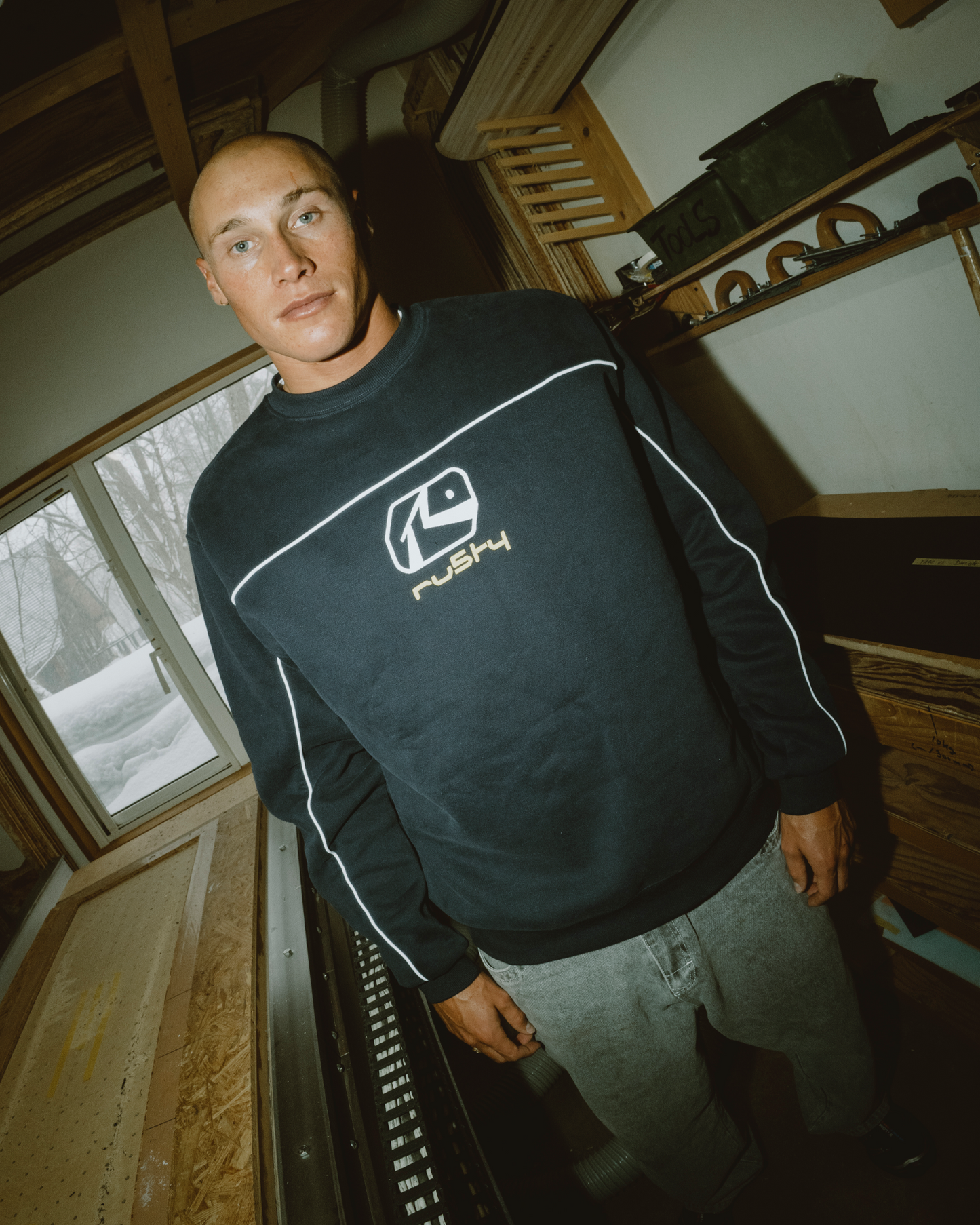 Bolter Crewneck Fleece - Navy Blue