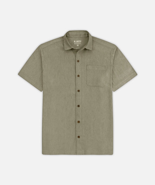 Daybreak Woven Button Down Shirt - Olive