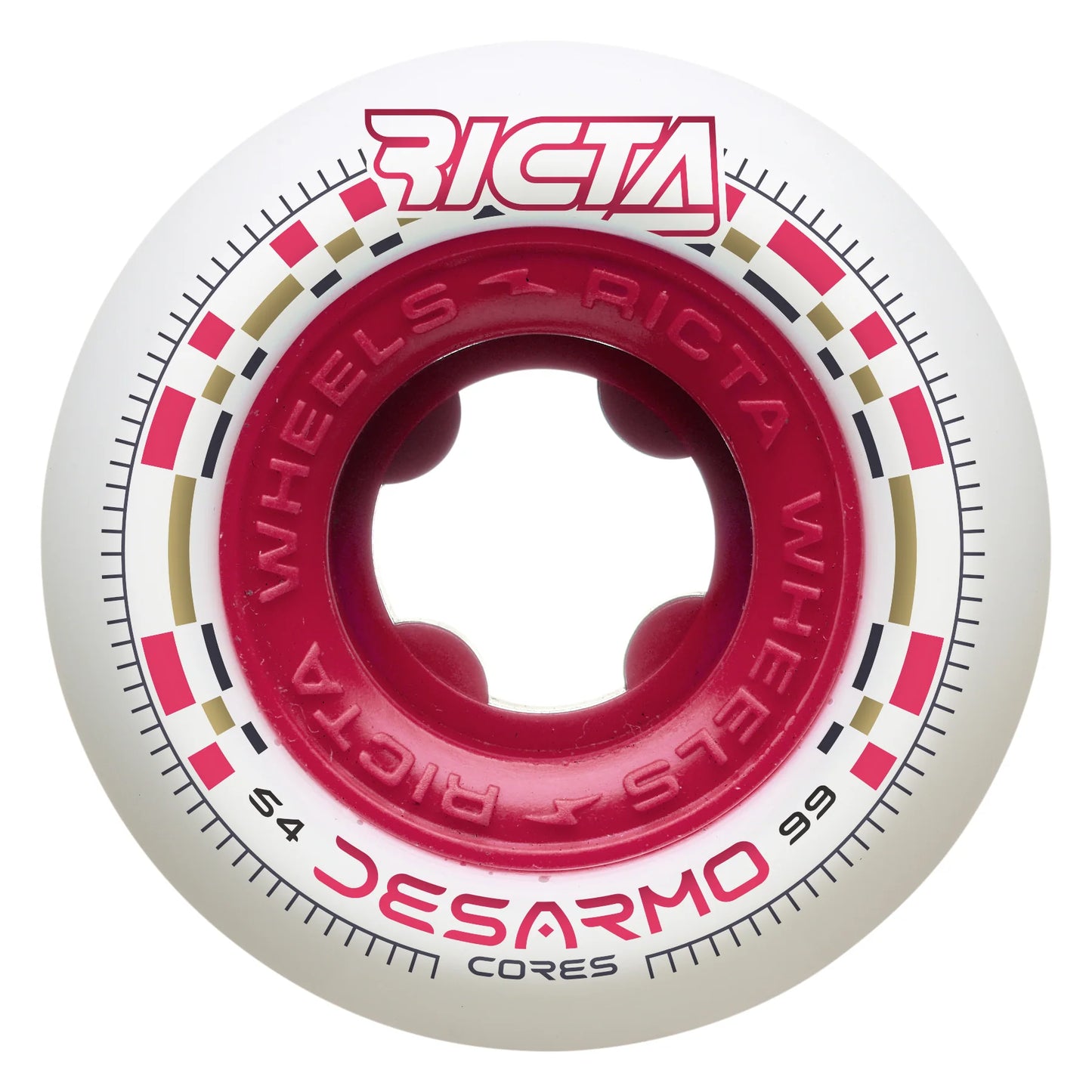 Ricta Wheels Wade Desarmo Pro Cores Round - White 54mm 99a