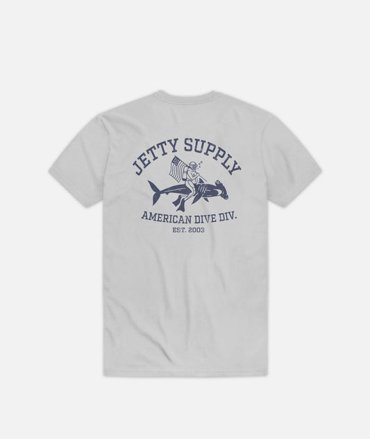 Grom Division Tee - Silver