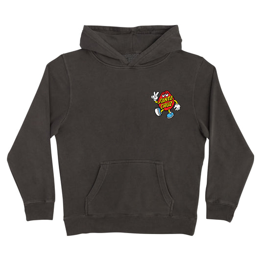 Santa Cruz Youth Dot Guy Hoodie Hooded Sweatshirt - Pigment Black