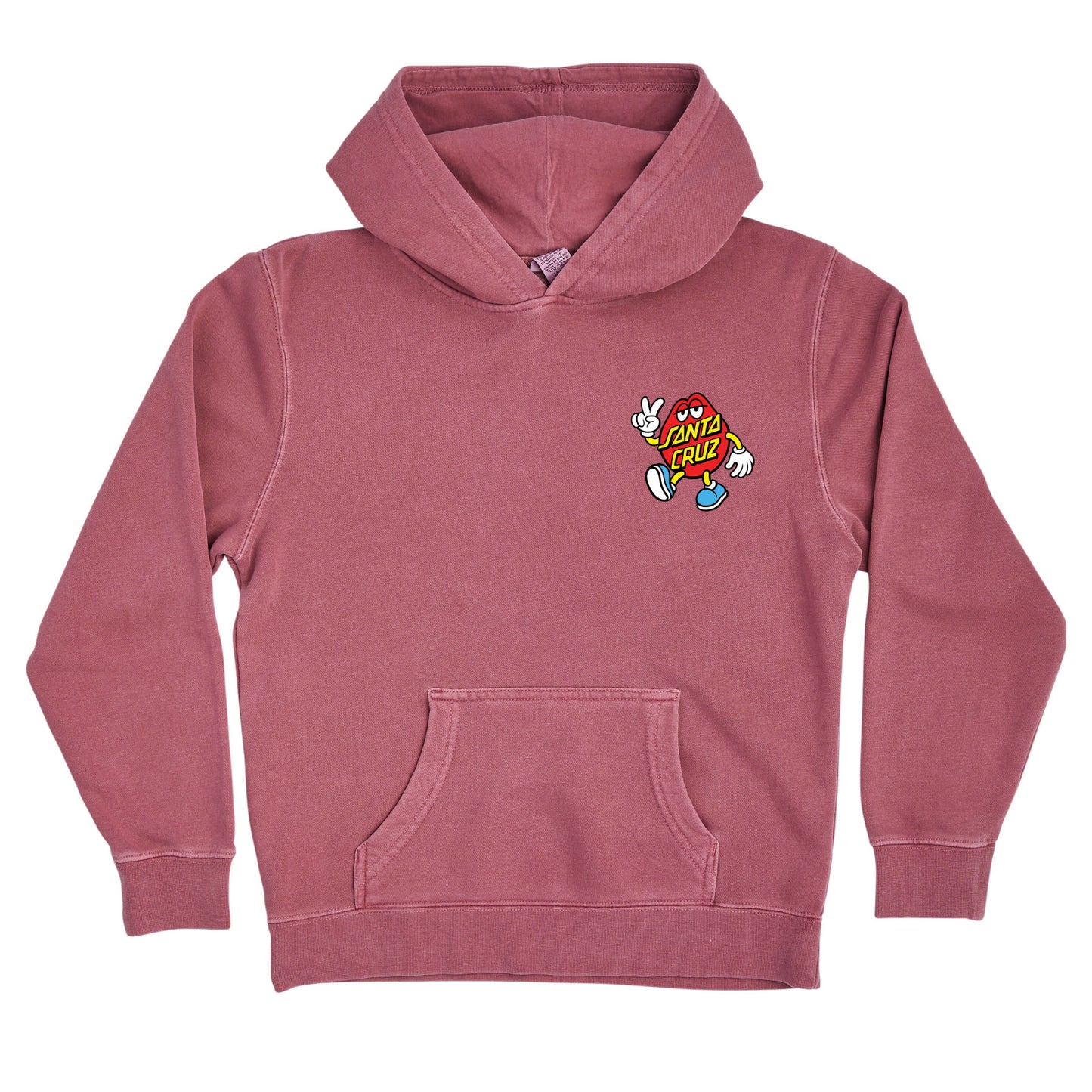 Santa Cruz Youth Dot Guy Hoodie Hooded Sweatshirt - Pigment Maroon