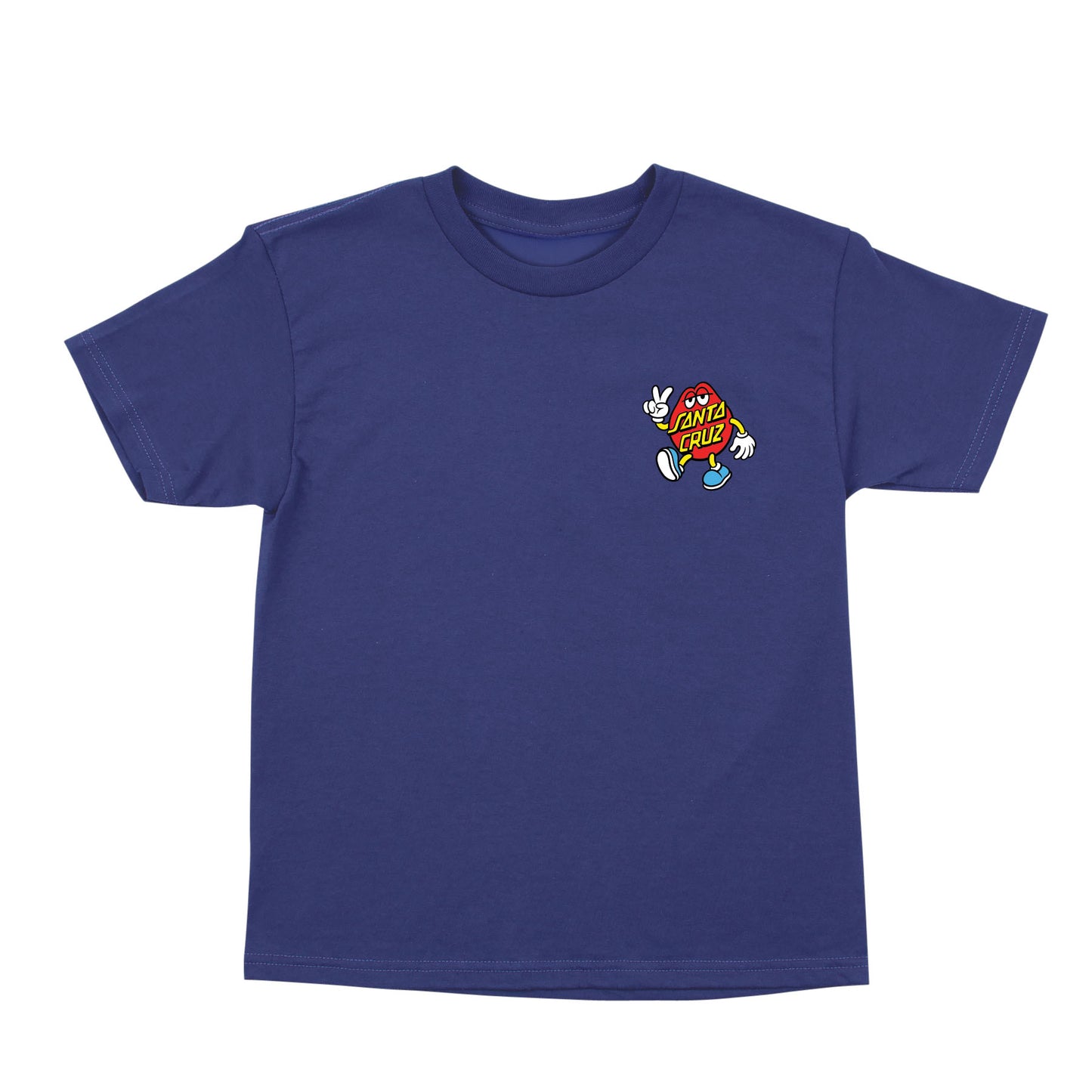 Santa Cruz Youth Dot Guy Tee - Cobalt
