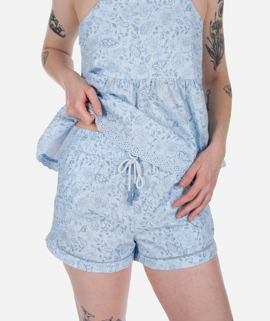 Womens Dune Cotton Short - Blue