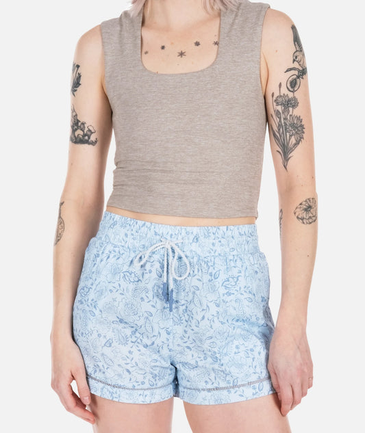 Womens Dune Cotton Short - Blue