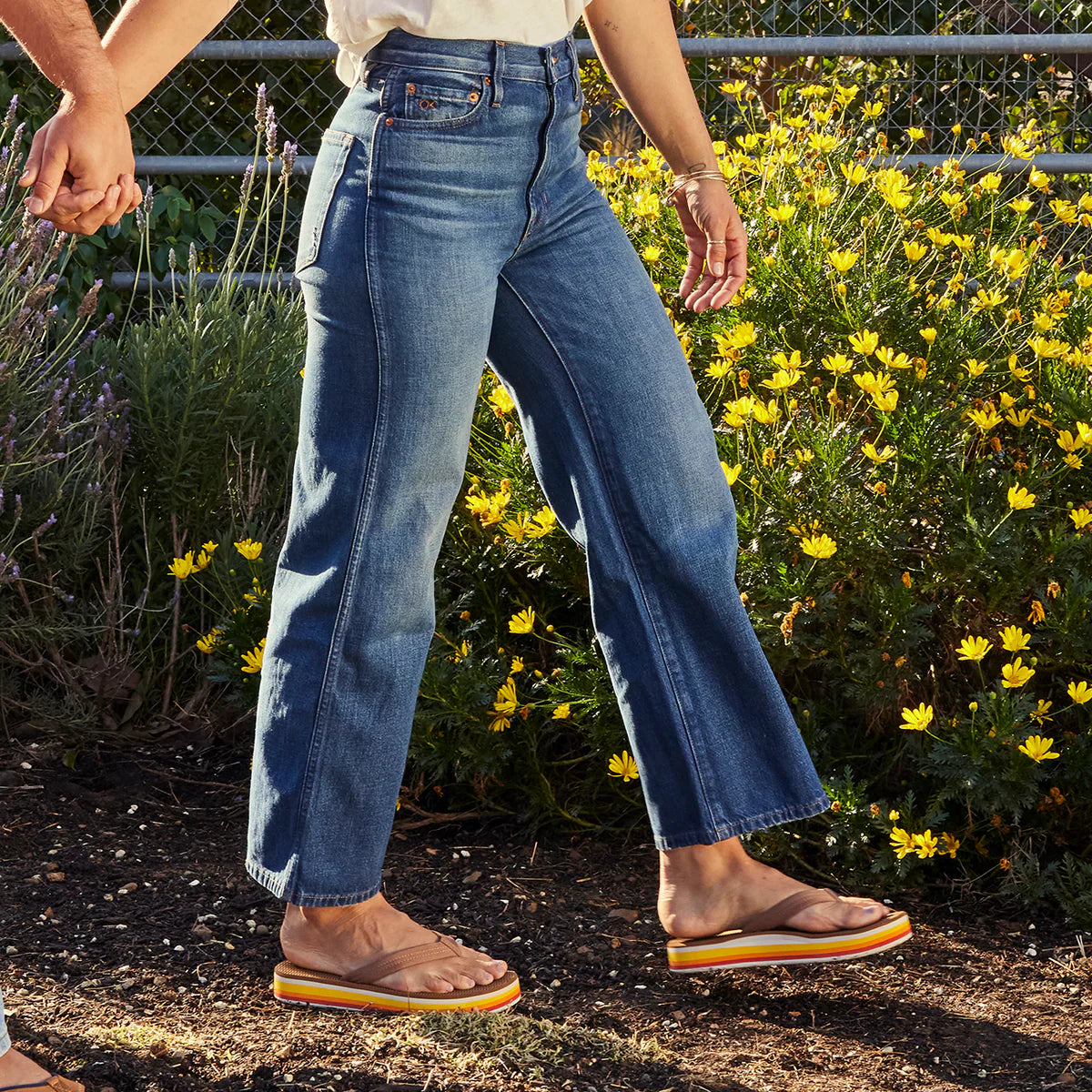 Women's Dunes Platform Flip Flops - Sunset w/ Acorn