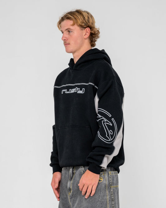 Rusty Titan Hooded Fleece - Black
