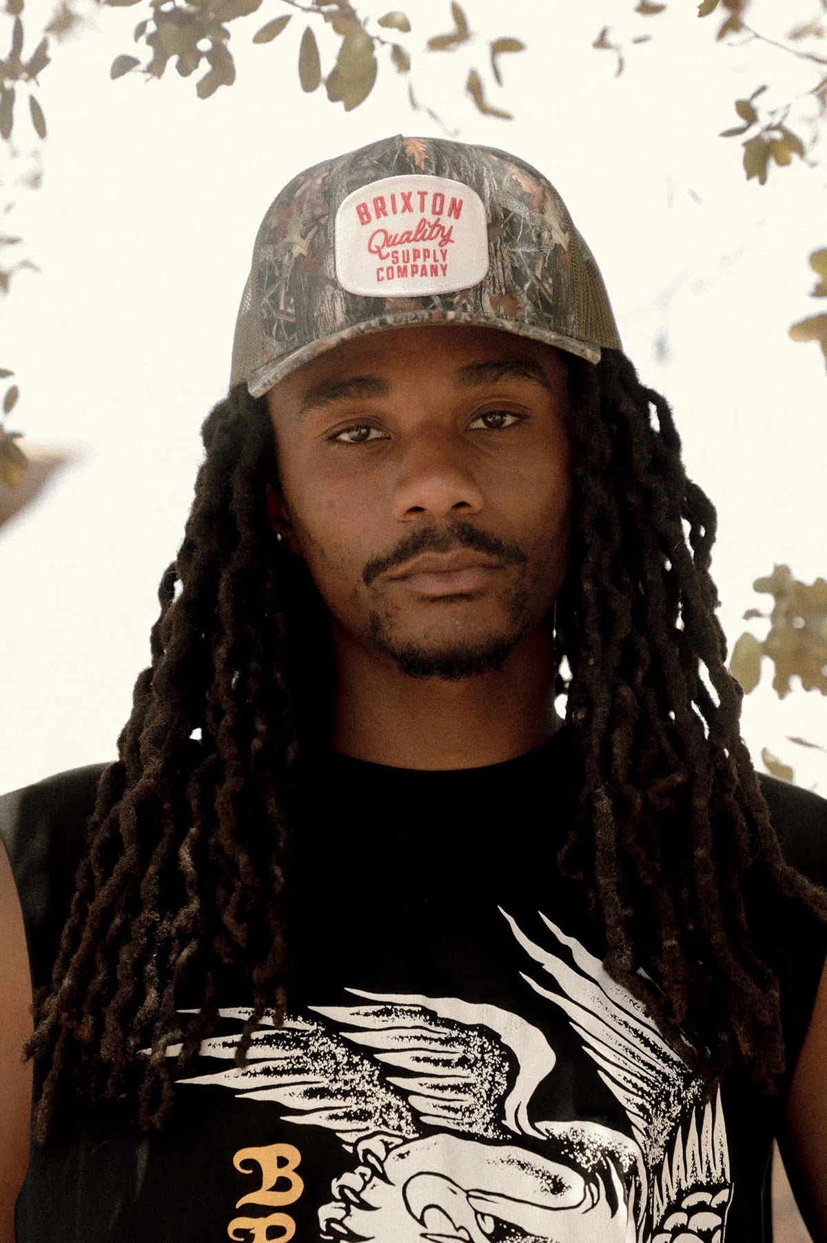 Brixton Hubal C MP Netplus Trucker Hat - Tree Camo/Olive