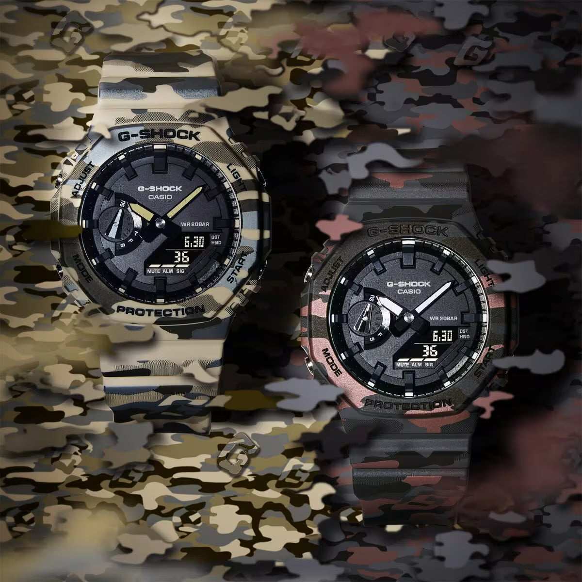 G-Shock GA2100CM-8A Analog-Digital Camo Watch