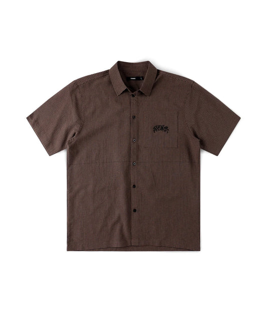Former Vivian Check S/S Shirt - Brown