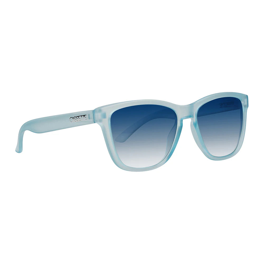 Cassette Optics Easy Livin X Sunglasses - Matte Baby Blue / Polarized Blue Gradient Lens