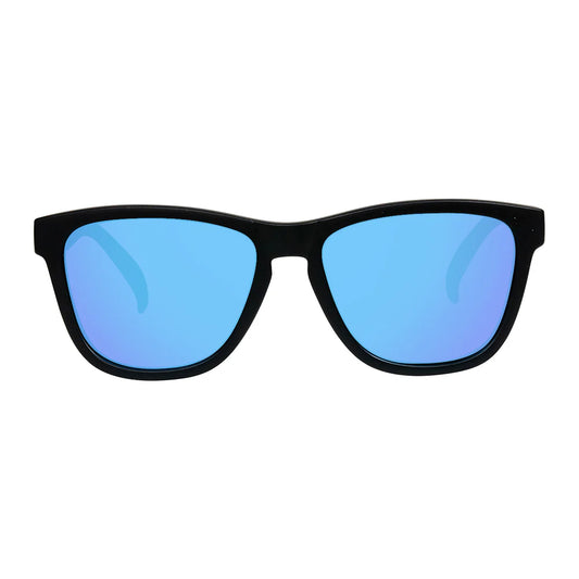 Cassette Optics Easy Livin Sunglasses - Matte Black / Blue Mirror Polarized Lens