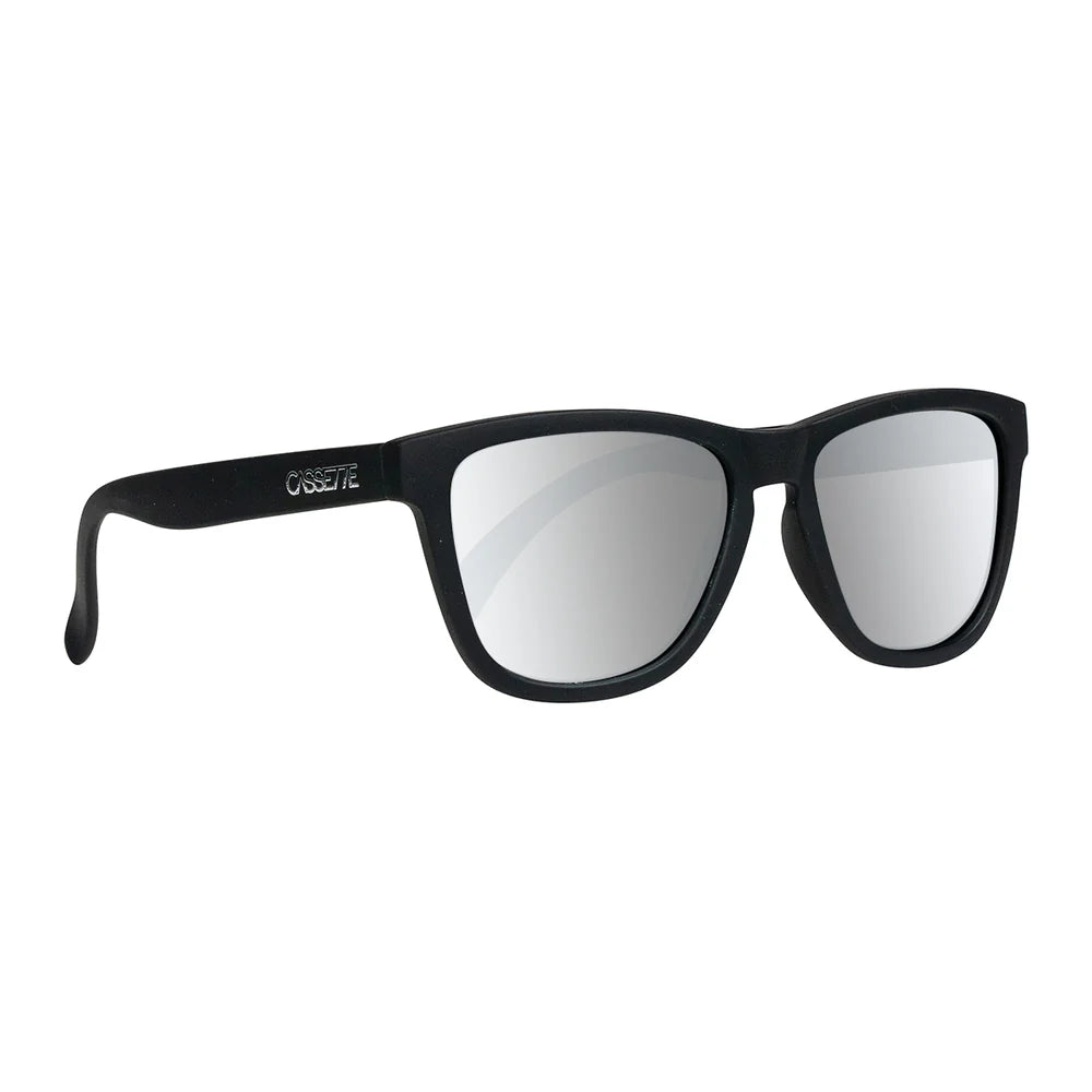 Cassette Optics Easy Livin Sunglasses - Matte Black / Chrome Mirror Polarized Lens
