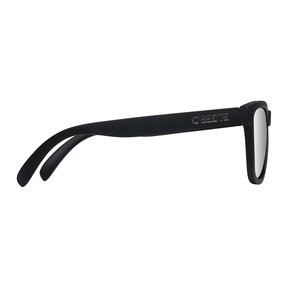 Cassette Optics Easy Livin Sunglasses - Matte Black / Chrome Mirror Polarized Lens