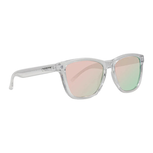 Cassette Optics Easy Livin X Sunglasses - Clear / Polarized Rose Mirror Lens