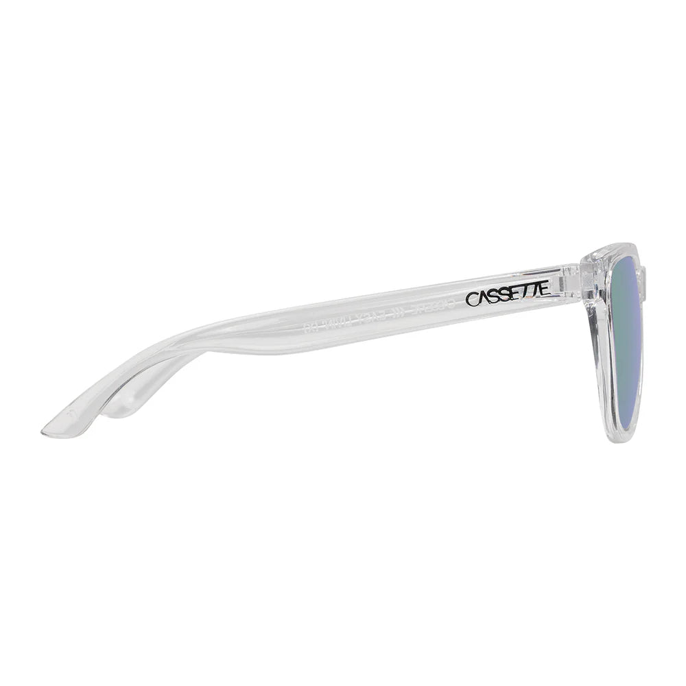 Cassette Optics Easy Livin X Sunglasses - Clear / Polarized Purple Mirror Lens
