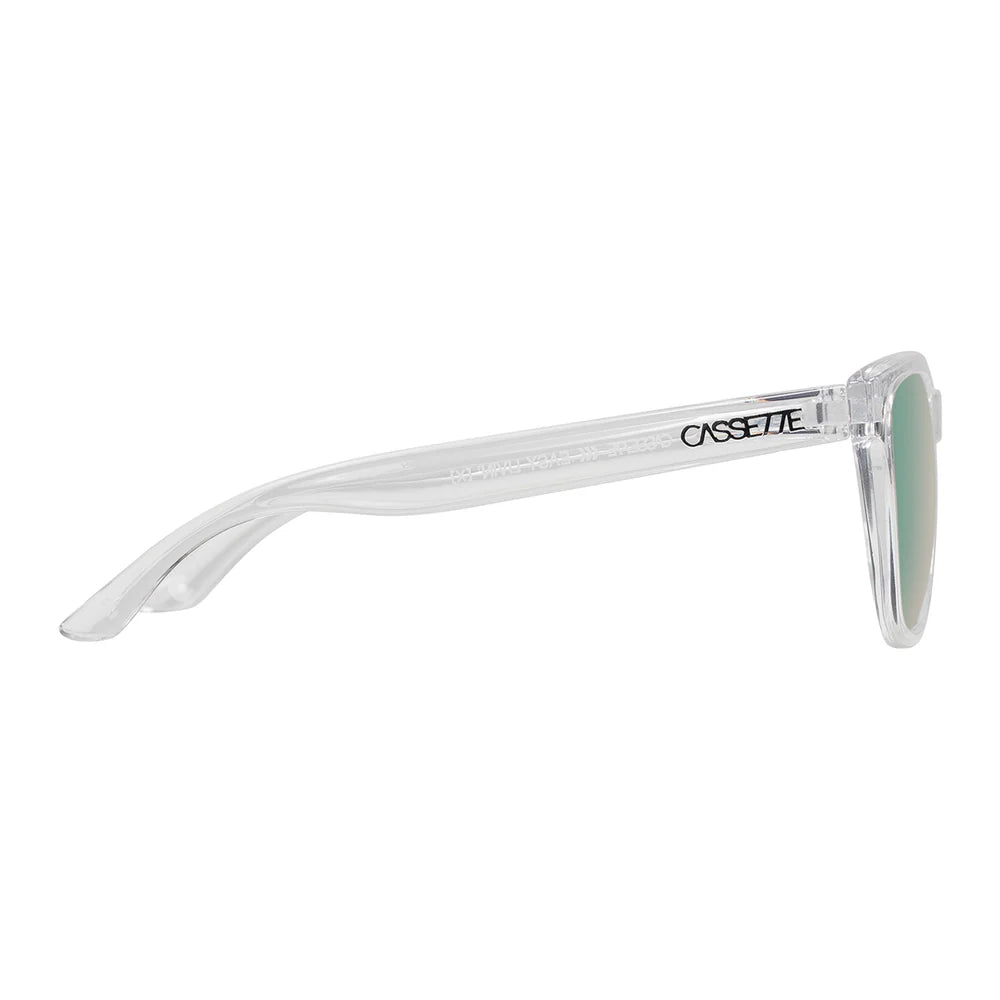 Cassette Optics Easy Livin X Sunglasses - Clear / Polarized Rose Mirror Lens