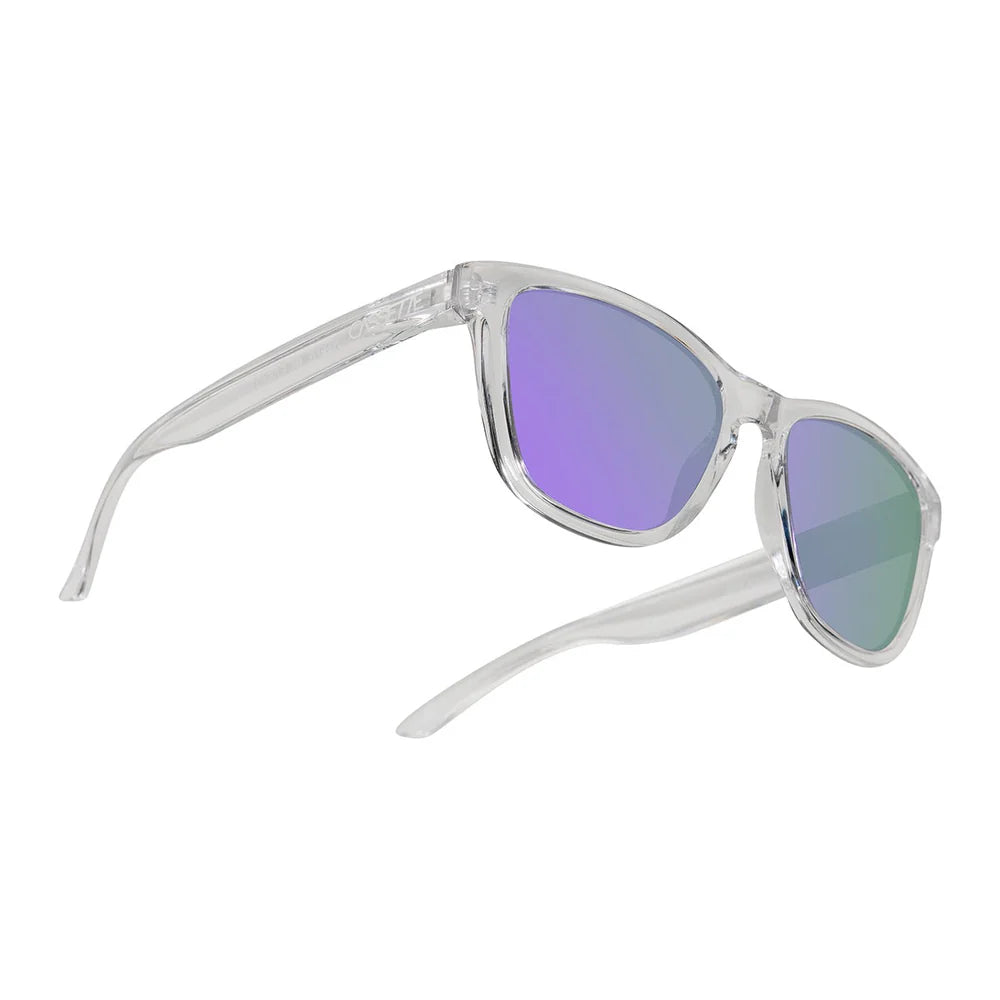 Cassette Optics Easy Livin X Sunglasses - Clear / Polarized Purple Mirror Lens