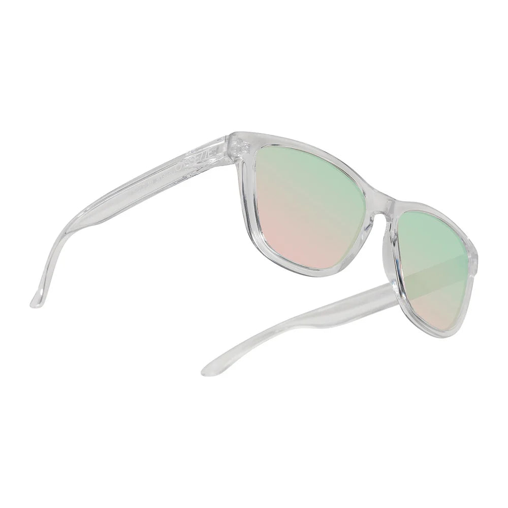 Cassette Optics Easy Livin X Sunglasses - Clear / Polarized Rose Mirror Lens