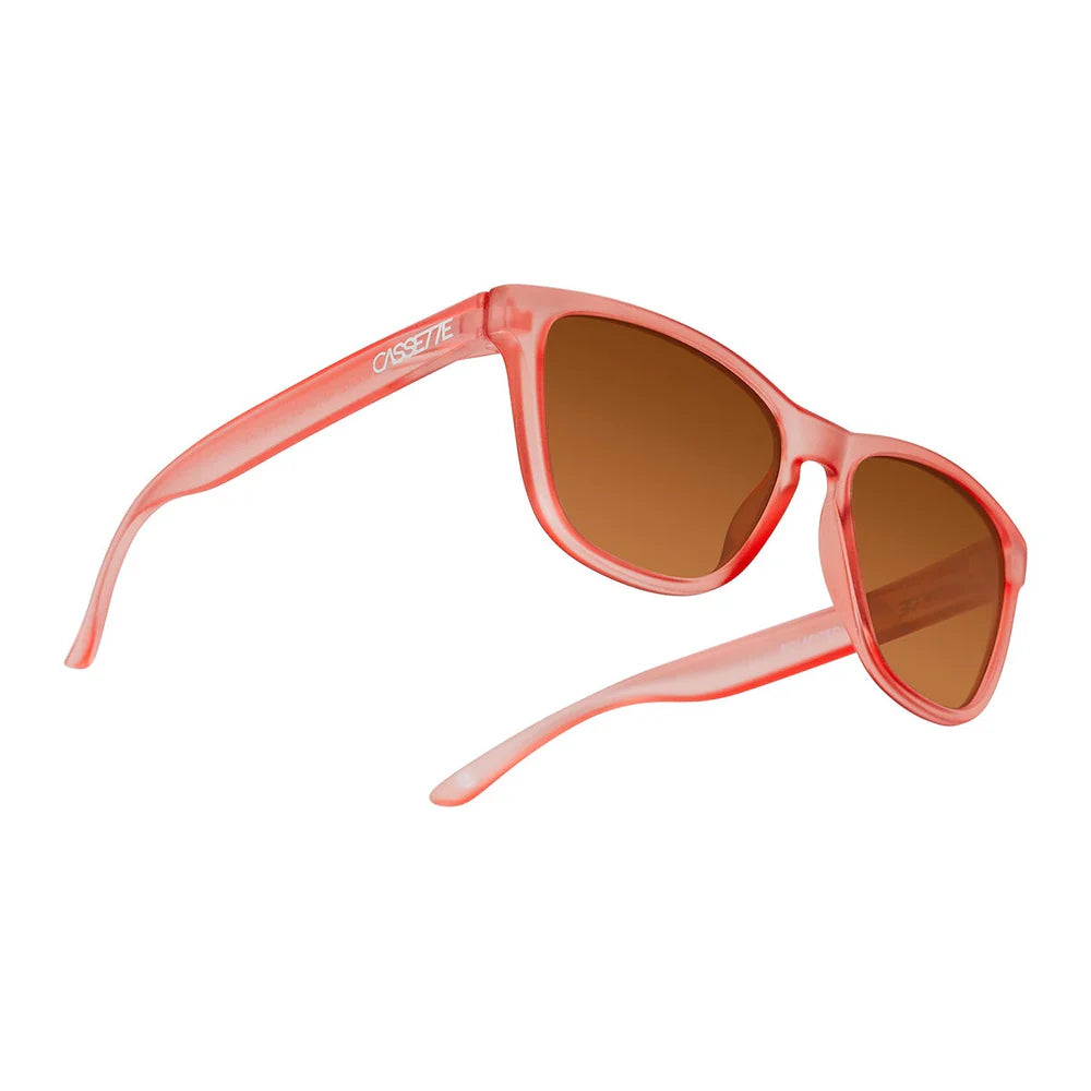Cassette Optics Easy Livin X Sunglasses - Matte Pink Lady / Polarized Amber Lens