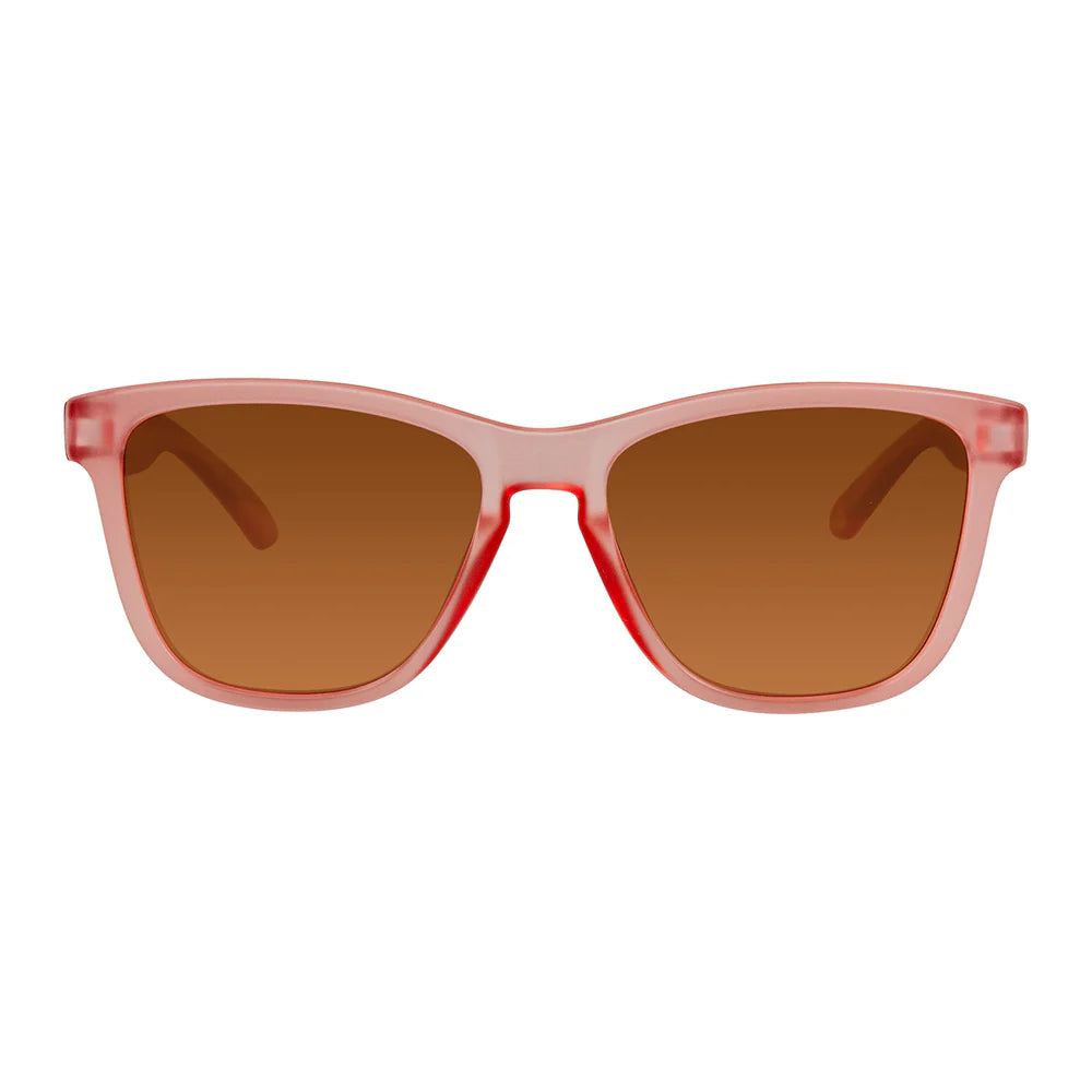 Cassette Optics Easy Livin X Sunglasses - Matte Pink Lady / Polarized Amber Lens