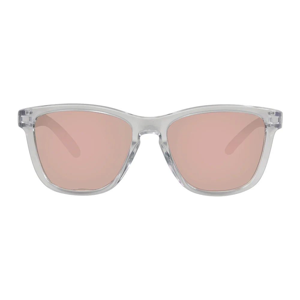 Cassette Optics Easy Livin X Sunglasses - Clear / Polarized Rose Mirror Lens