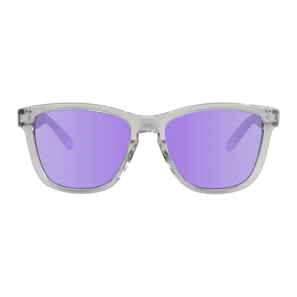 Cassette Optics Easy Livin X Sunglasses - Clear / Polarized Purple Mirror Lens